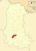 Расположение муниципалитета на карте провинции