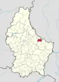 Расположение коммуны на карте Люксембурга