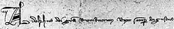Изображение автографа