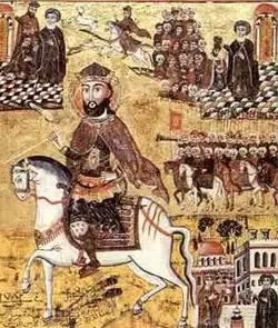 Святой Бехнам и сестра Сара, икона хранится в Коптском музее