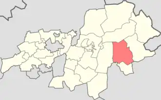 Белагашский сельский округ на карте