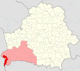 Брестский район на карте