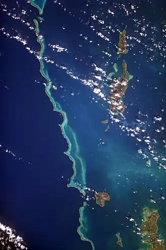 Космический снимок островов