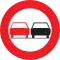 Inhalen verboden/Interdiction de dépasser tous les véhicules à moteur autres que ceux à deux roues sans side-car