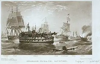 Belleisle после Трафальгарского сражения