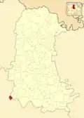 Расположение муниципалитета на карте провинции