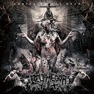 Обложка альбома Belphegor «Conjuring the Dead» (2014)