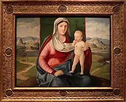 Мадонна с Младенцем на фоне пейзажа. Музей венецианского сеттеченто, Ка-Реццонико, Венеция