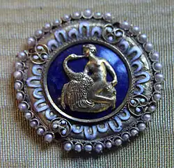 Б. Челлини. Медальон с изображением Леды. По античному оригиналу. 1528—1530. Барджелло, Флоренция