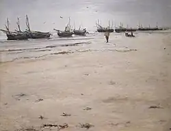 Берк. Рыбачьи лодки. Отлив