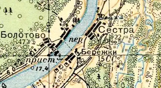 План деревни Болотово. 1941 год