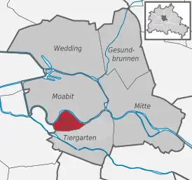 Расположение района в округеМитте