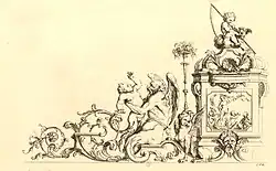 Арабеска. По рисунку Б. Тюрро. Ок. 1716. Офорт