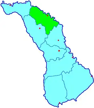 Сорокский уезд на карте