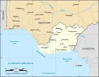 Карта Биафры