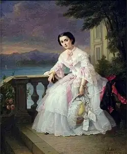 Зоя Дмитриевна Бибикова,портрет работы Луиджи Рубио, 1859 г.