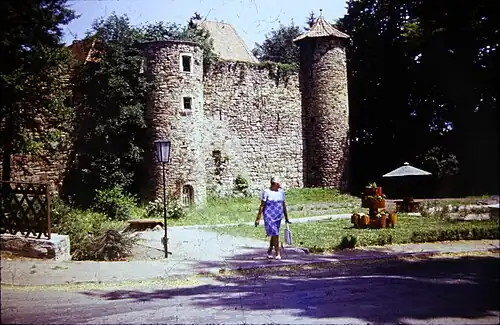 Вид замка на фотографии 1976 года