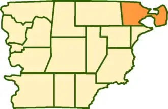 Департамент Вьедма на карте