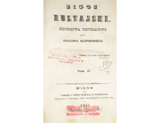 «Bigos hultajski: bzdurstwa obyczajowe». 1845
