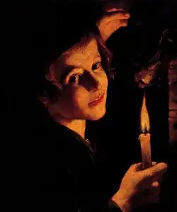 Мастер света свечи. Мальчик с летучей мышью. До 1650