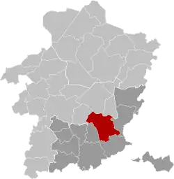 Расположение муниципалитета на карте провинции