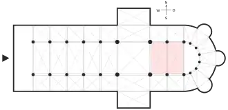 Схематический план церкви