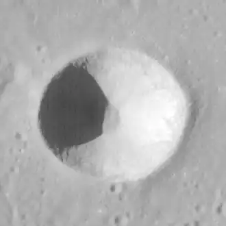 Снимок зонда Lunar Reconnaissance Orbiter.