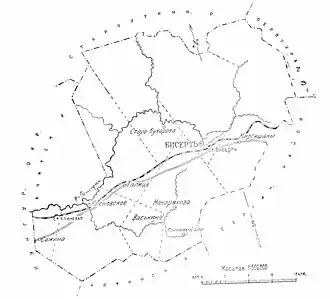 Бисертский район на карте