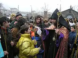 Archbishop Sebouh blessing the faithful
