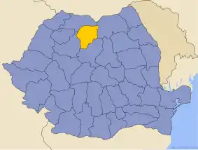 Бистрица-Нэсэуд на карте