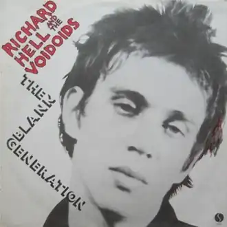 Обложка сингла Richard Hell & The Voidoids «Blank Generation» (1977)