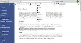 Скриншот программы BlueSpice MediaWiki
