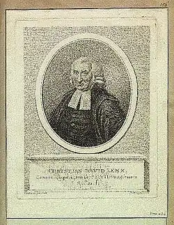 Христиан Давид Ленц  (художник Иоганн Кристоф Бротце)