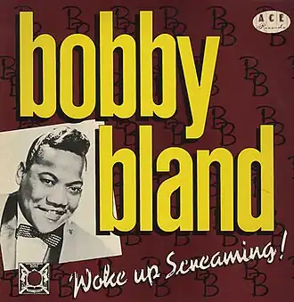 Обложка альбома Бобби «Blue» Блэнда «Woke Up Screaming» (1982)