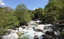 Река возле Боконьяно весной 2018 года.