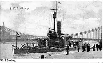 Монитор «Бодрог» в Будапеште.