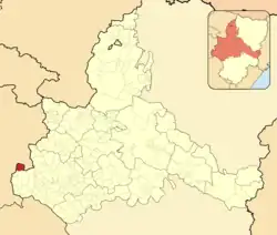 Расположение муниципалитета на карте провинции