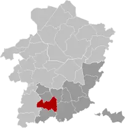 Расположение муниципалитета на карте провинции