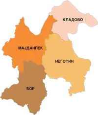 Борский округ на карте