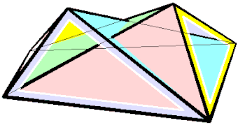 Изгибаемый октаэдр Брикара первого типа