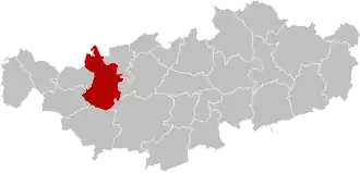 Расположение муниципалитета на карте провинции