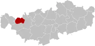 Расположение муниципалитета на карте провинции