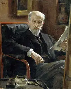 О. Э. Браз. Портрет А. П. Соколова. 1898Холст, масло. 100 × 81 смРусский музей, Санкт-Петербург