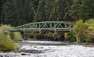Мост через реку Минам у посёлка