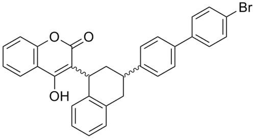 Структурная формула бродифакума