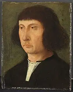 Мужской портрет. Дерево, масло. Рейксмюсеум, Брюгге