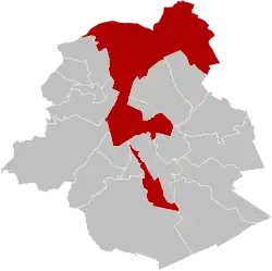 Расположение муниципалитета на карте провинции