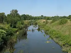 Брыница с моста в Войковицах (2018)