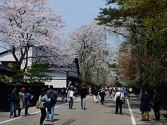 Улица самурайского квартала Какунодатэ