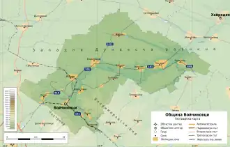 Община Бойчиновци на карте